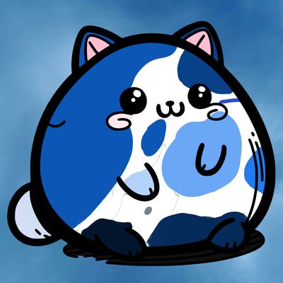 fat very cute cartoon cat