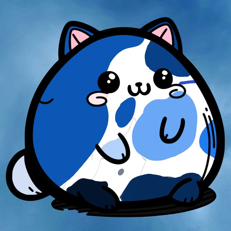 fat very cute cartoon cat