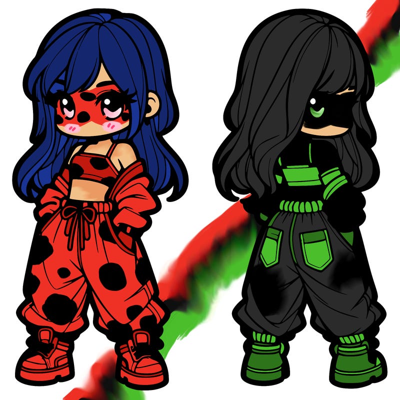 girl in crop top and baggy pants