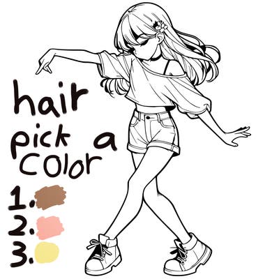 realistic girl danceing