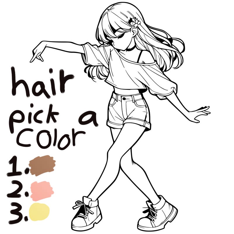 realistic girl danceing