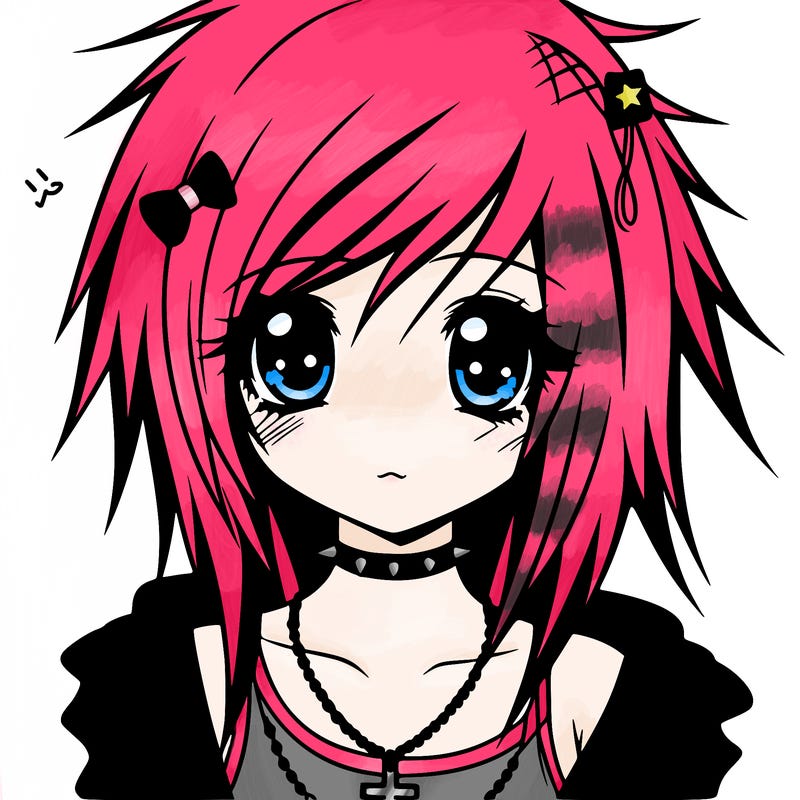 emo anime girl