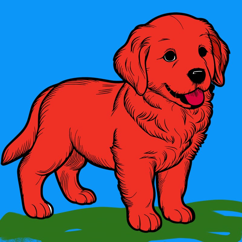 realistic golden retriever puppy