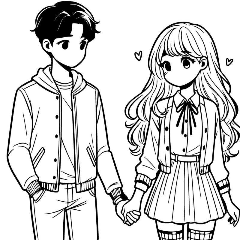 teen couple holding hands