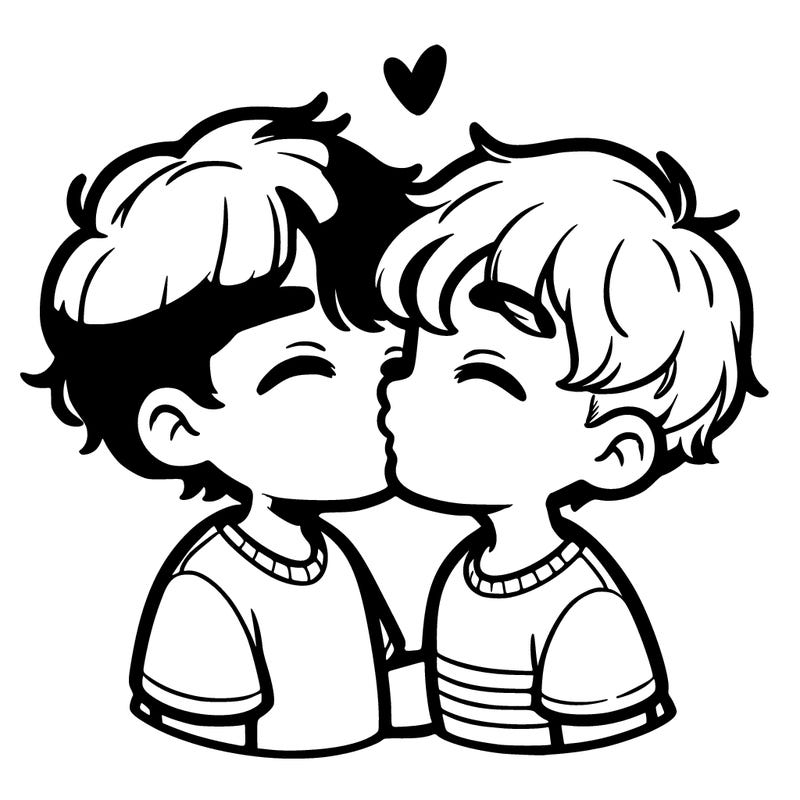 2 boys kissing