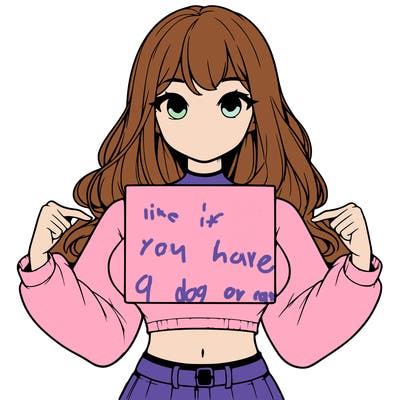 girl holding a blank sign in a long sleeve crop top