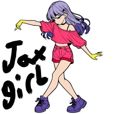 realistic girl danceing