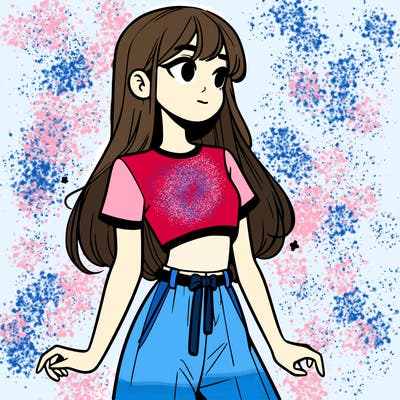 girl in a cute crop top