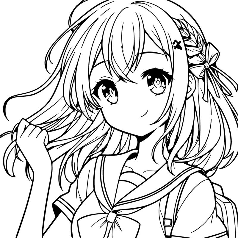 teenage anime girl