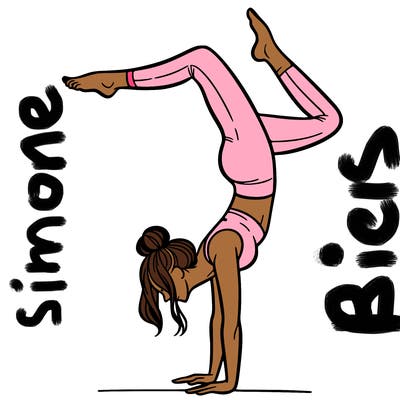 a woman doing a handstand
