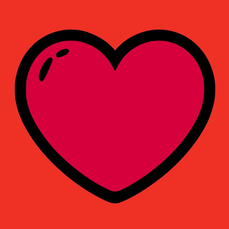 a blank heart