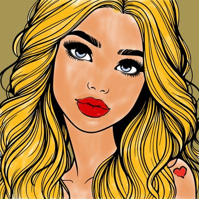 beautiful realistic girl