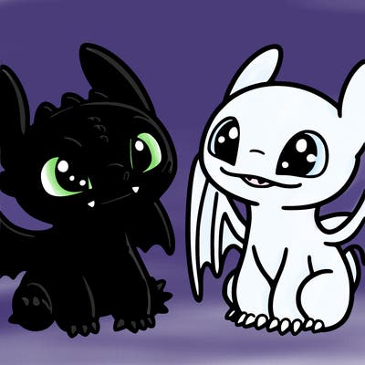 toothless and light fruy