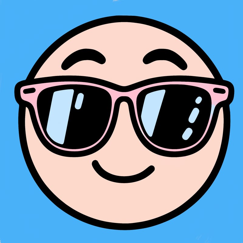 emoji with sunglasses