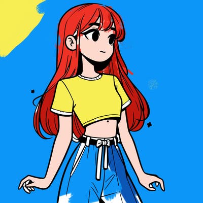 girl in a cute crop top