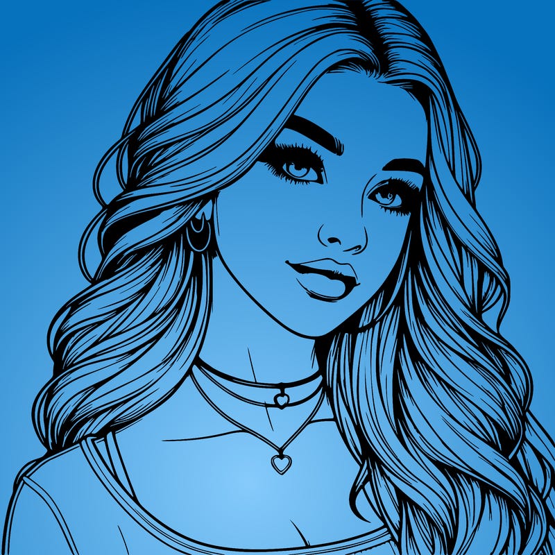 detailed realistic girl