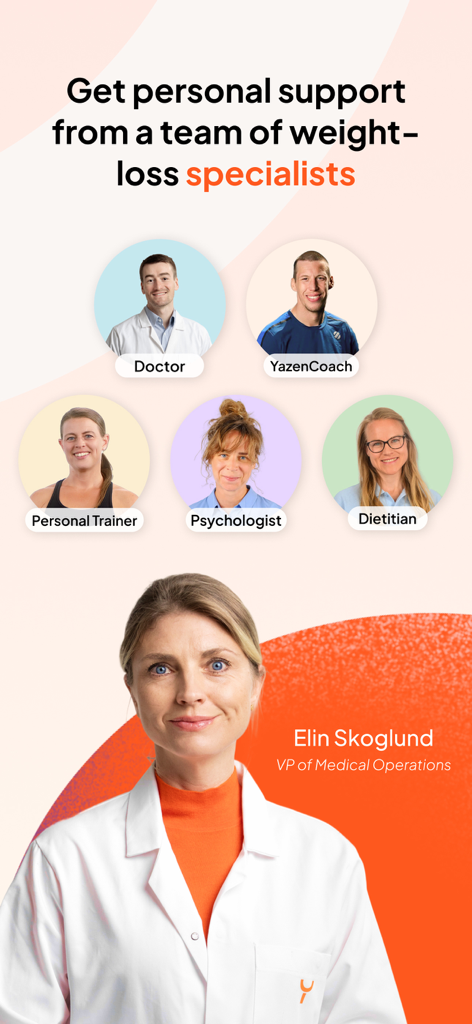 A multidisciplinary team of specialists including a doctor coach personal trainer psychologist and dietitian for medical weight loss