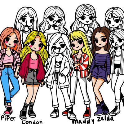 group of girls