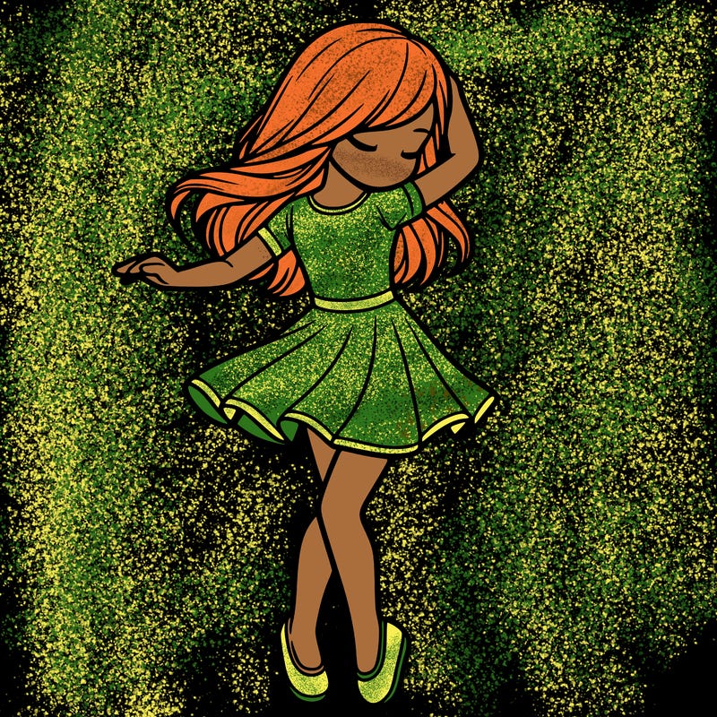 girl dancing  realistic