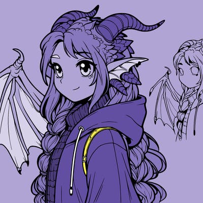 realistic dragon girl