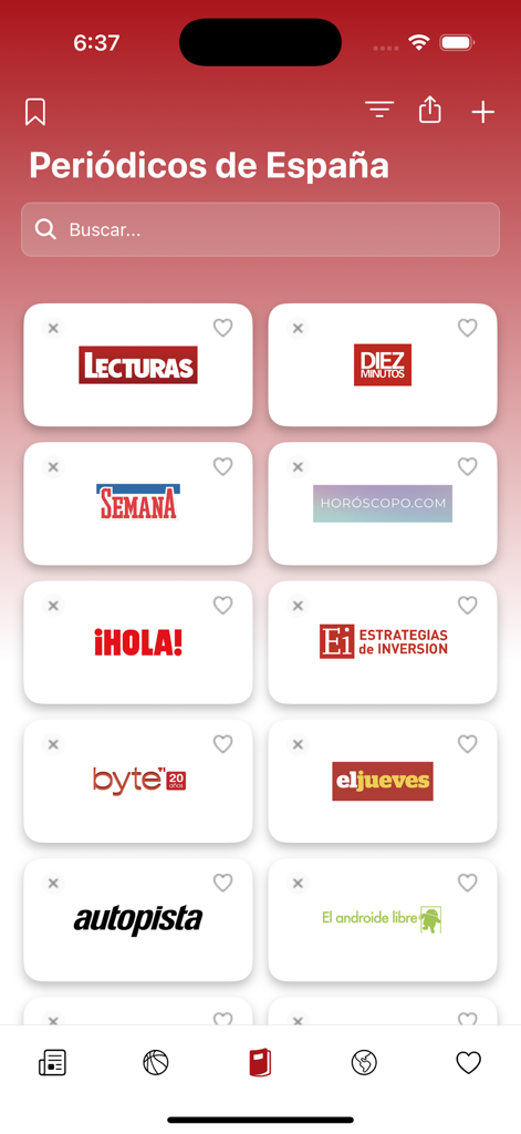 Periódicos de España - Seleção de revistas populares espanholas e jornais de estilo de vida no aplicativo Periódicos de España.