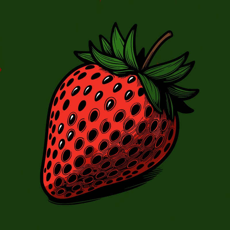 realstic strawberry