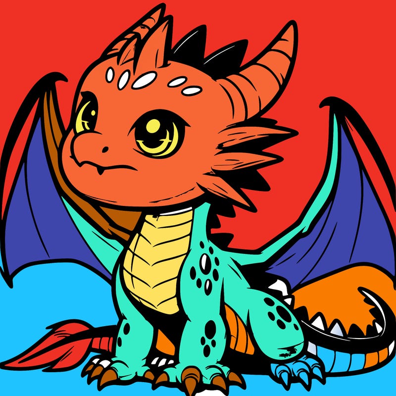 fierce baby night dragon