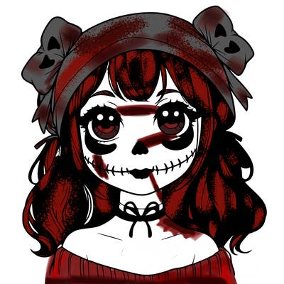 realistic girl halloween