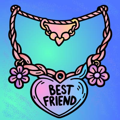 best friend necklace