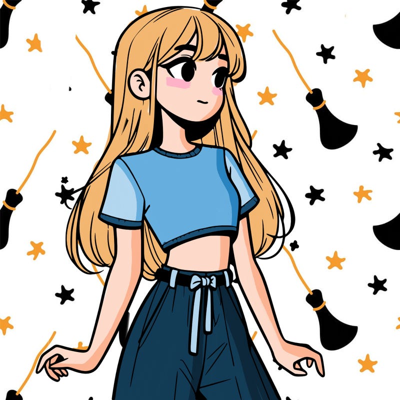 girl in a cute crop top