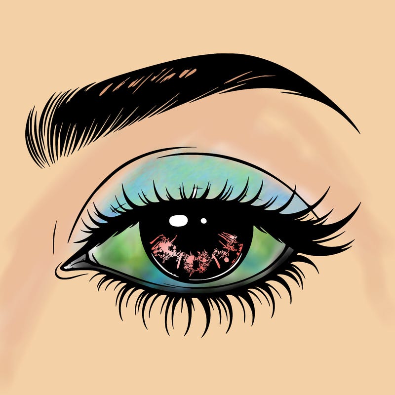 eye closed realistic