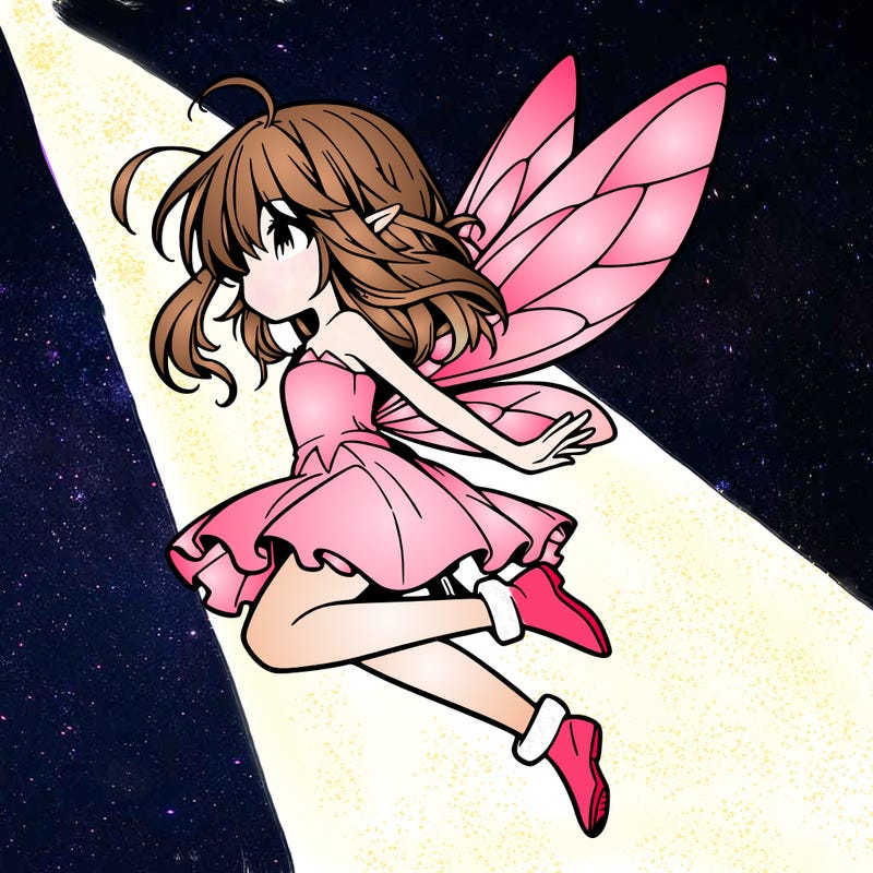 manga fairy flying