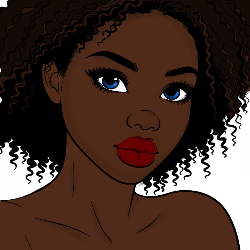 realistic black girl