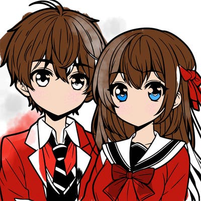 anime boy and girl