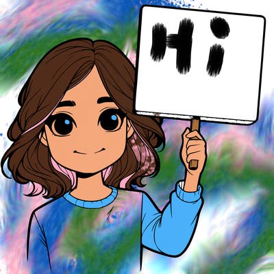 realistic girl holding up a sign
