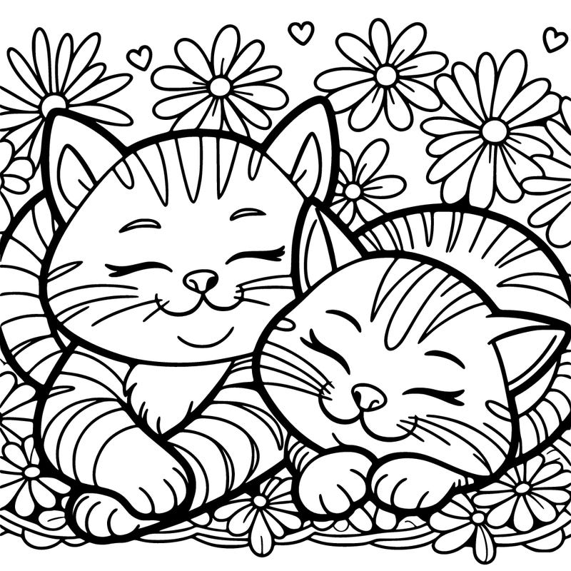 cats laying together