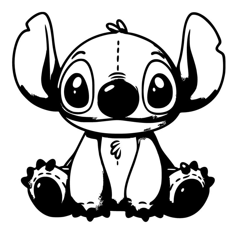 pink stitch plush with details
