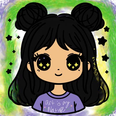 girl with spacebuns