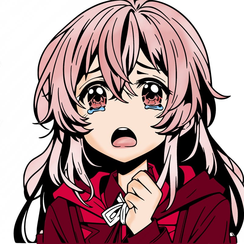 anime girl crying