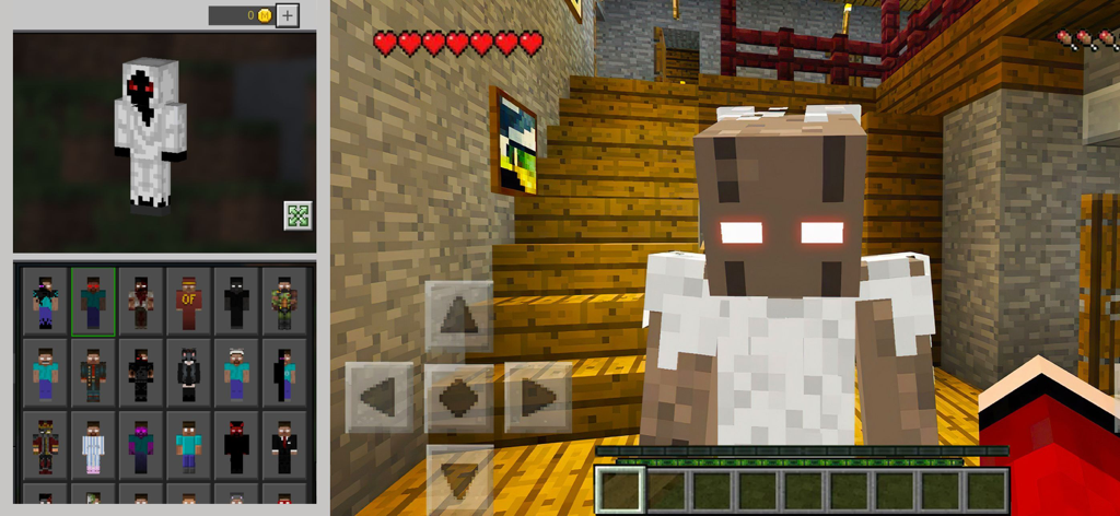 Horror Addons for Minecraft PE - Uma seleção de menu de skins de terror assustadoras para Minecraft PE com diferentes personagens assustadores