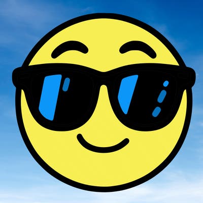 emoji with sunglasses