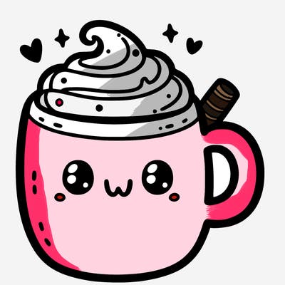 cute hot chocolate mug