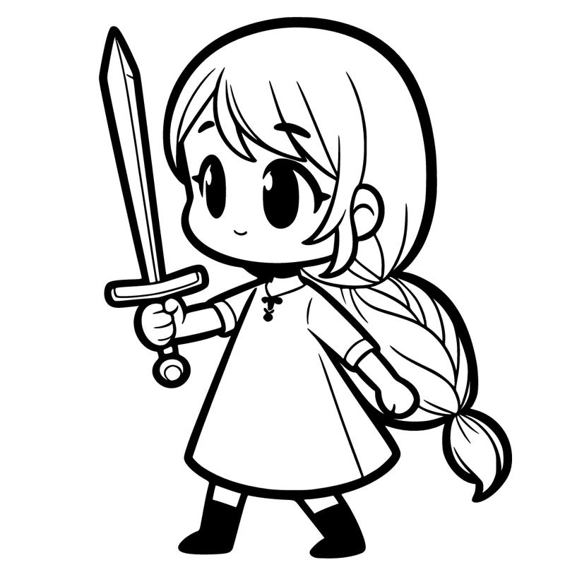girl with sword