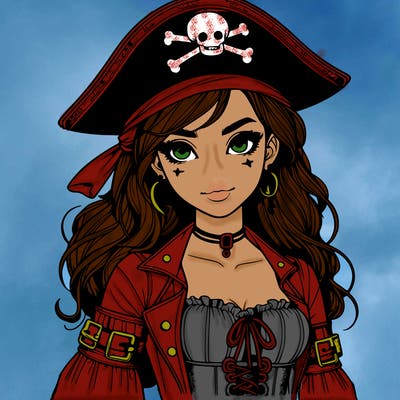 realistic pirate girl