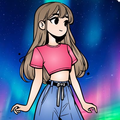 girl in a cute crop top