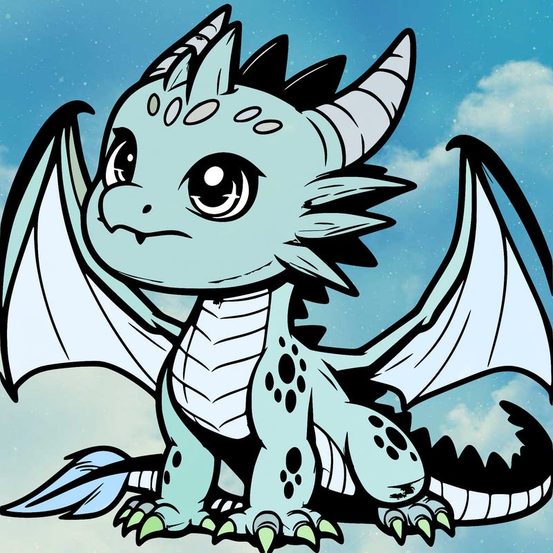 fierce baby night dragon