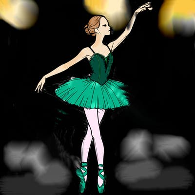 realistic ballerina