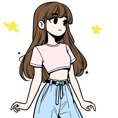 girl in a cute crop top