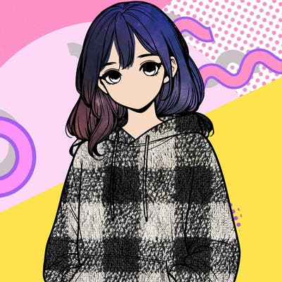 realistic girl with sweat shirt on