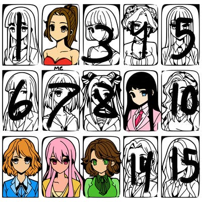 girls that look diffrent anime